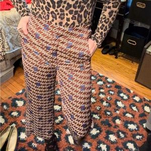 ZARA All Over Z Logo Cropped Pants